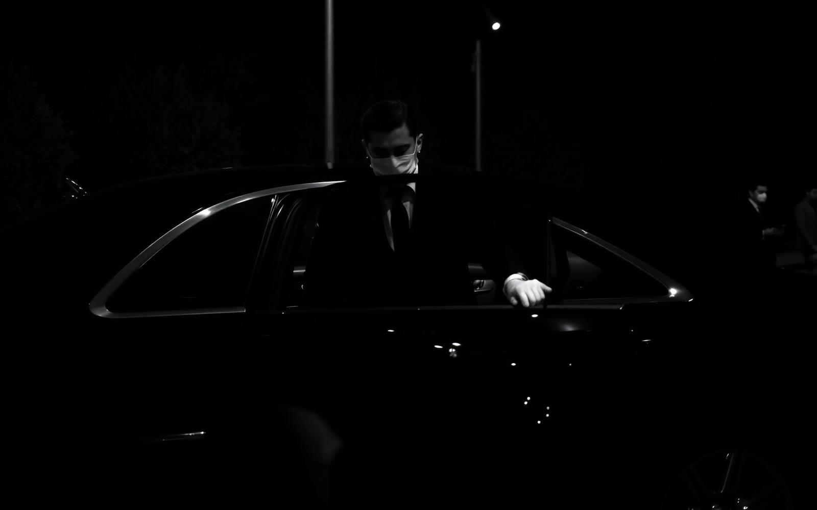 Chauffeur at night